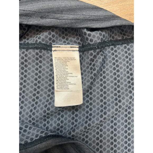 The North Face Duomix 1/4 Zip Blue Gray Stripe Size Small Athletic Workout Top - Picture 8 of 9